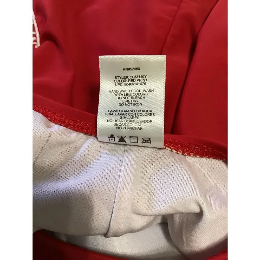 Vintage Catalina Red One Piece Swimsuit M 8/10
